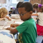 Boy learning