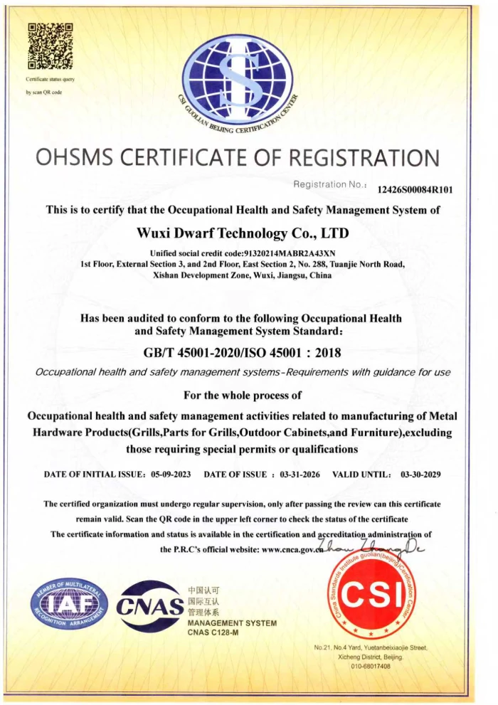 Occupational Health and Safety Management System